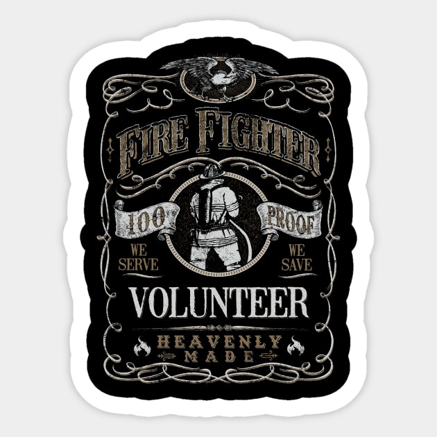 Fire Fighter Whiskey Sticker by obet619315